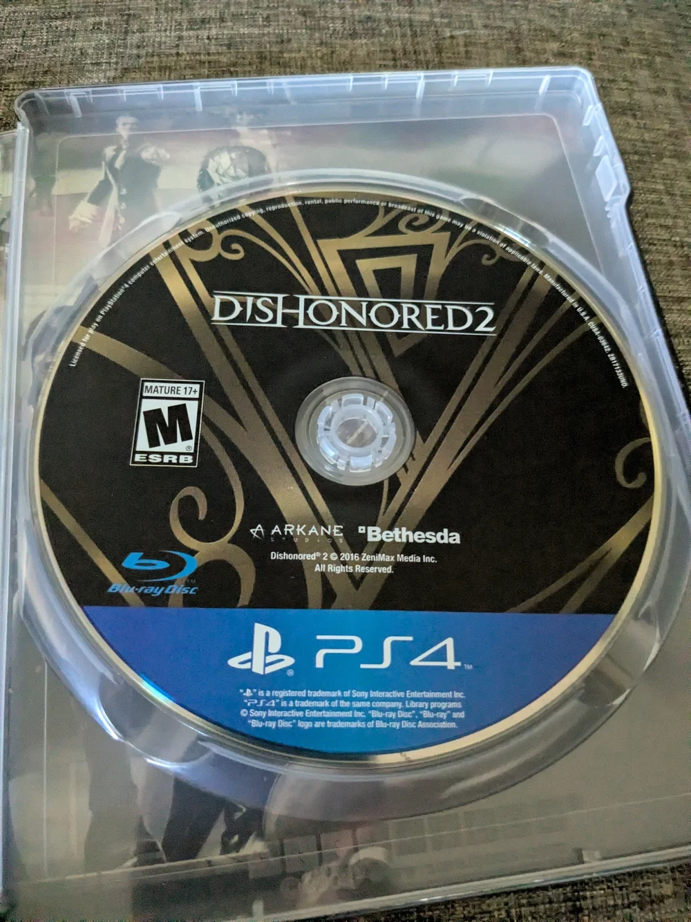 PS4 Dishonored 2 Video Game In Steel Case & In Excellent Condition.